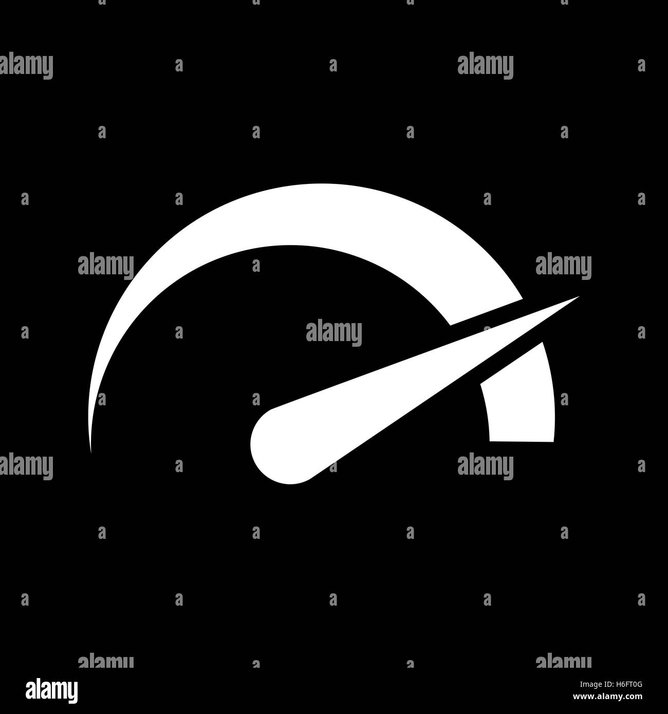 The tachometer, speedometer and indicator icon. Performance measurement ...