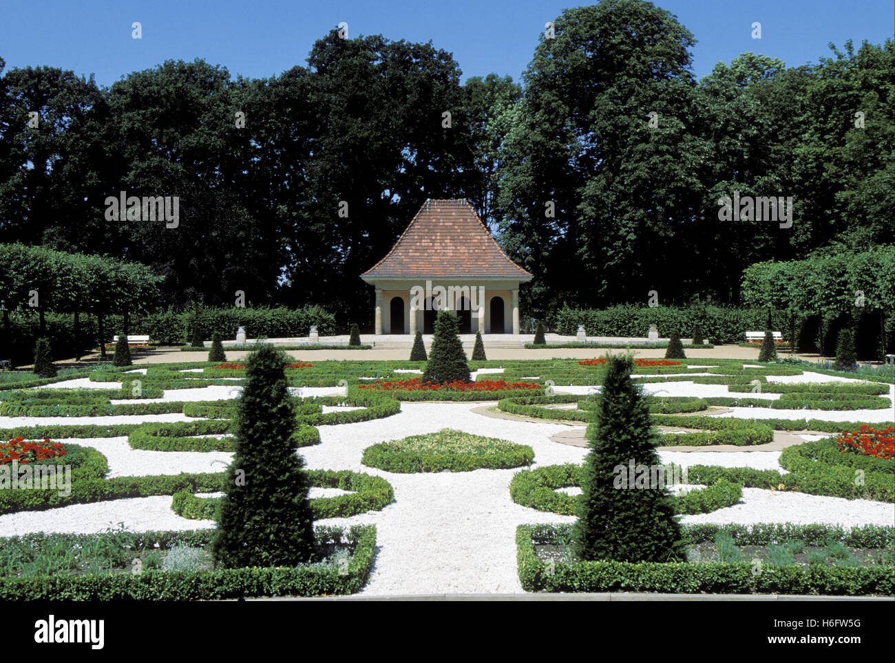 Germany, Wolfsburg, the park of the castle. Stock Photo