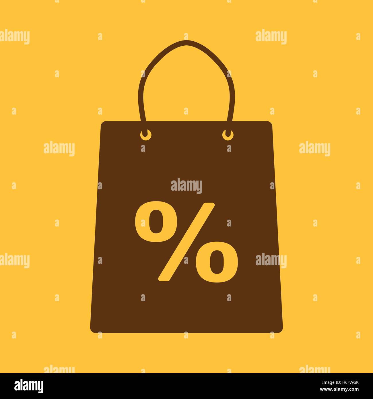The shopping bag icon. Shopping bag. Flat. Vector illustration Stock ...