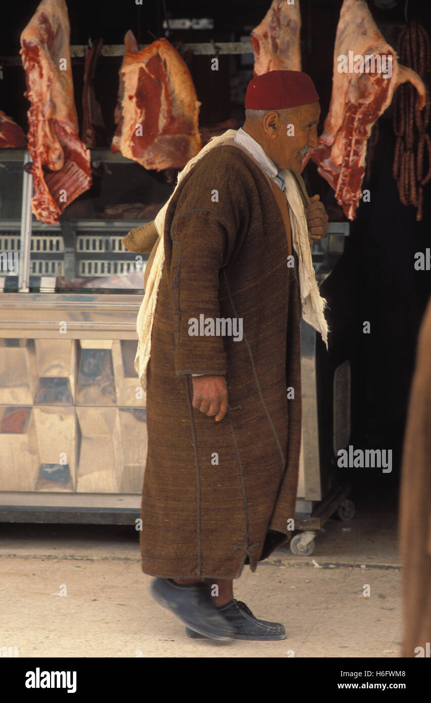 Tunisia, Jarbah Island, at the market in Houmt Souk. Stock Photo