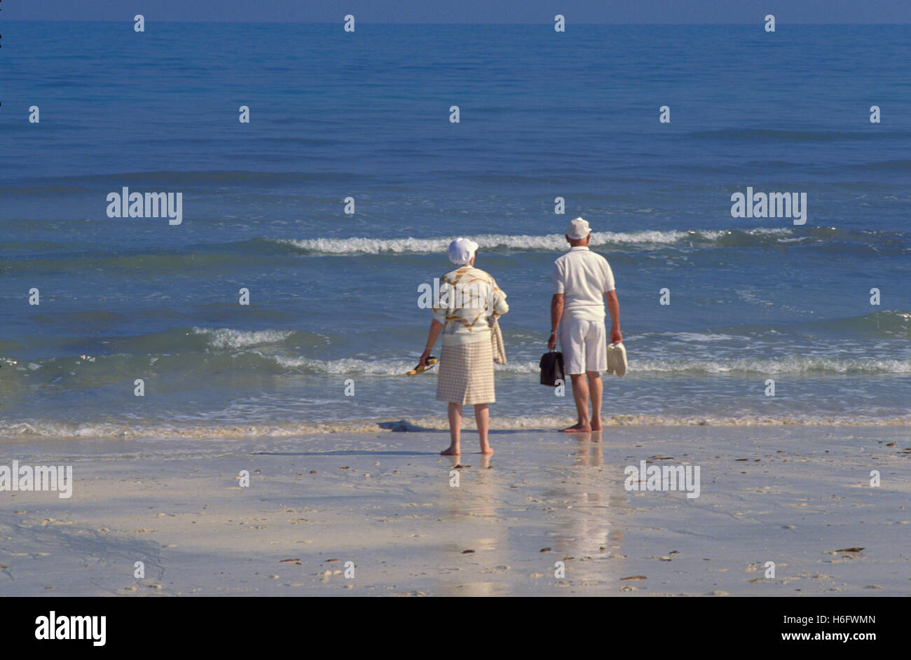 Tunisia, Jarbah Island, at the Sidi Mahrez Beach. Stock Photo
