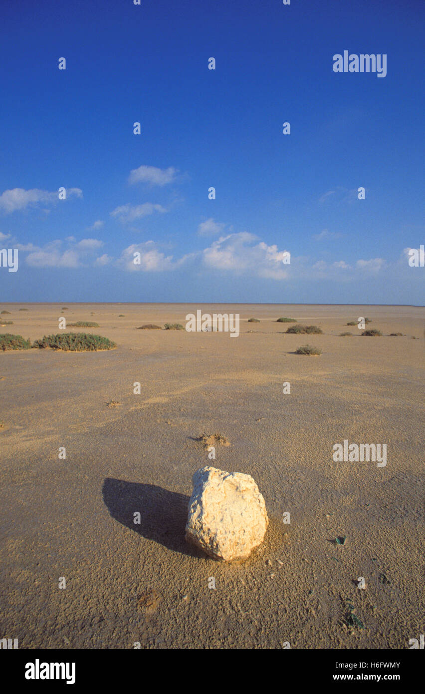 Tunisia, Jarbah Island, coast between Aghir and El-Kantara. Stock Photo