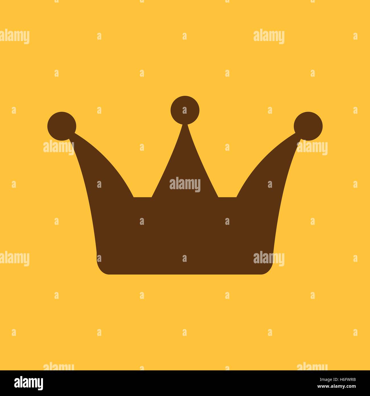 The crown icon. Crown symbol. Flat Vector illustration Stock Vector ...