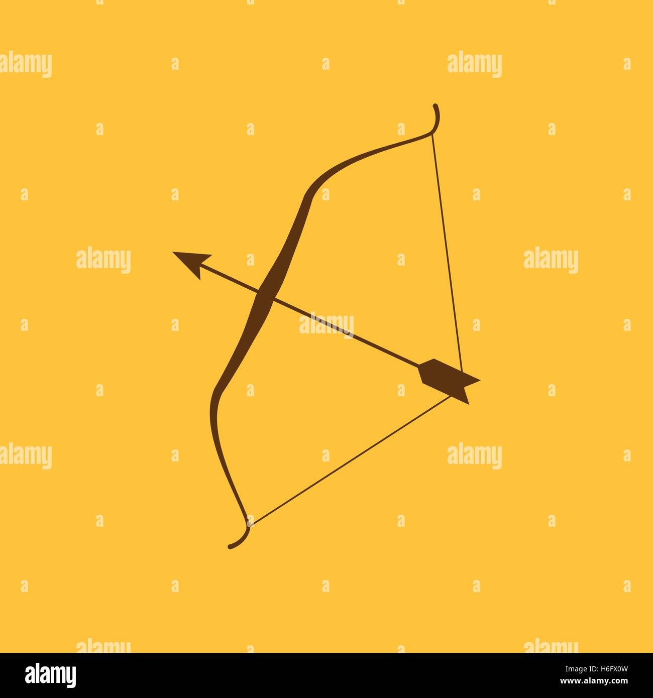 The bow icon. Bow symbol. Flat Vector illustration Stock Vector Image