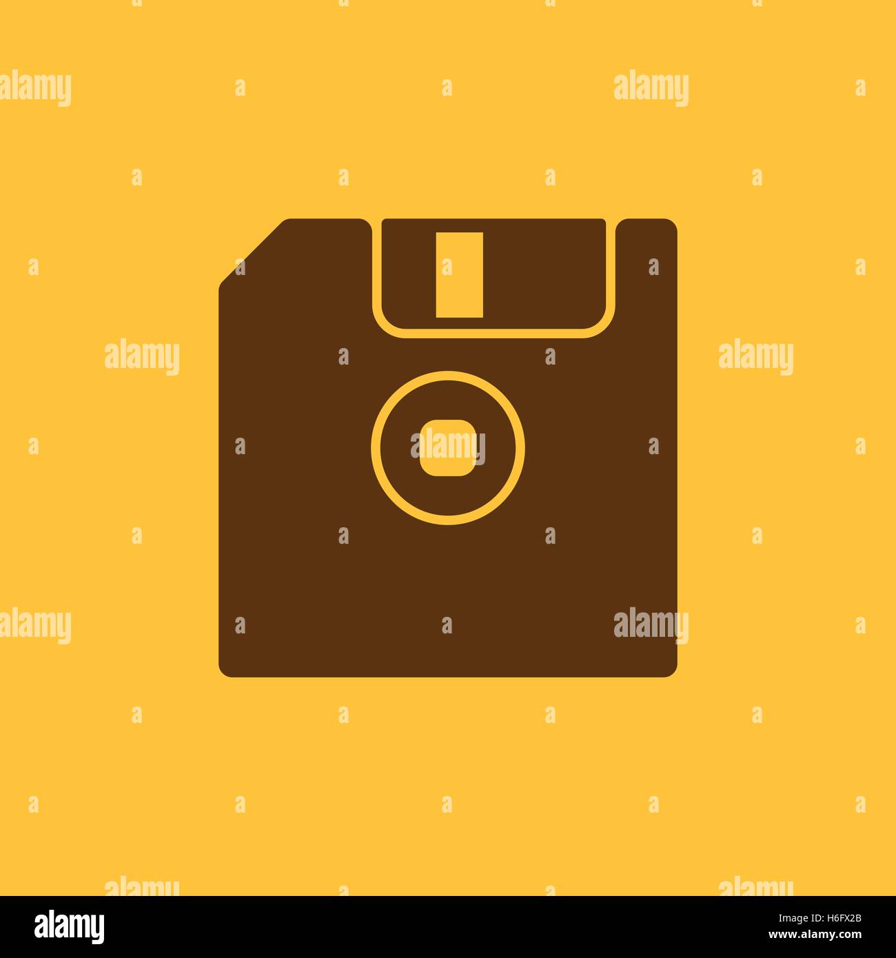 The floppy disk icon. Diskette symbol. Flat Vector illustration Stock ...