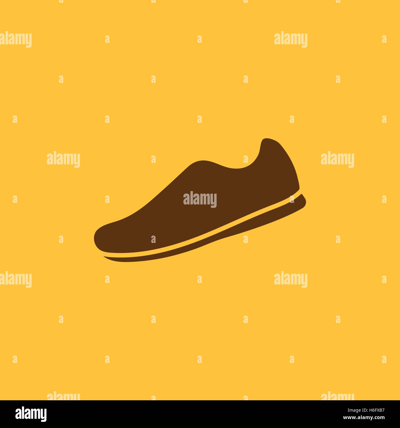 The sneaker icon. Shoes symbol. Flat illustration Stock Vector Image