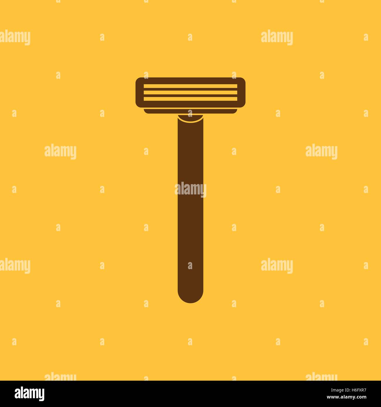 The shaving razor icon. Shaver symbol. Flat Vector illustration Stock ...