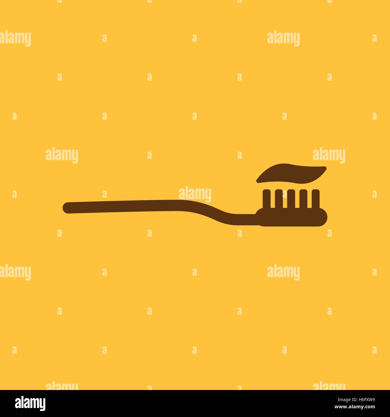 The toothbrush icon. toothpaste symbol. Flat Vector illustration Stock ...