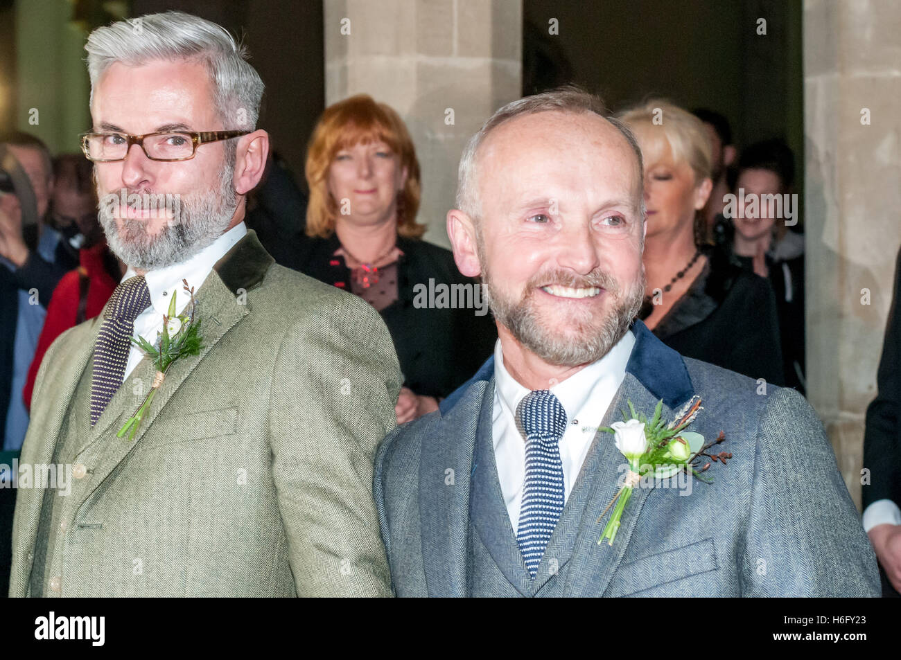 One of the first gay marriages in the UK, at the Royal Pavilion in ...