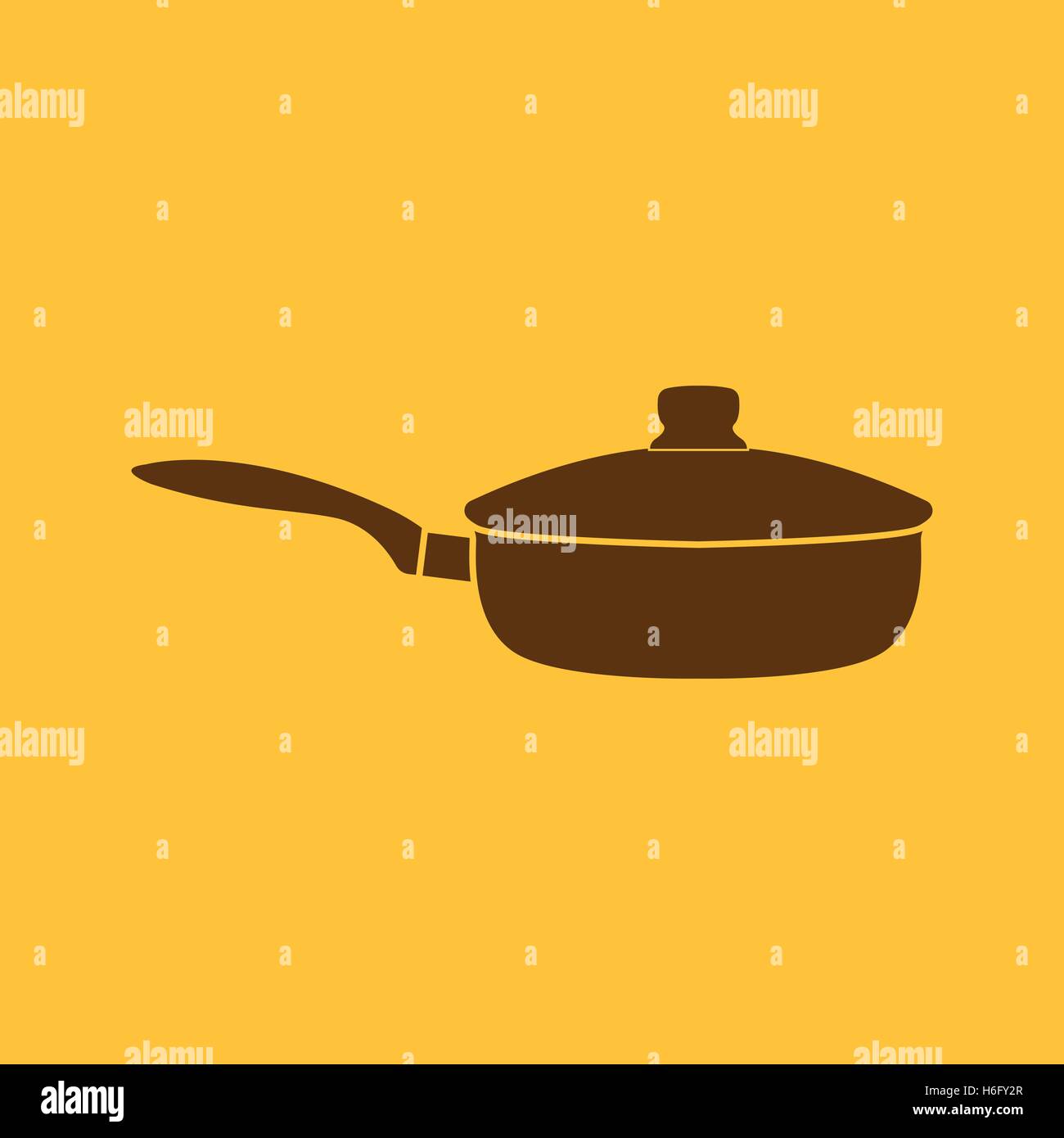 The pan icon. Dripping Pan symbol. Flat Vector illustration Stock