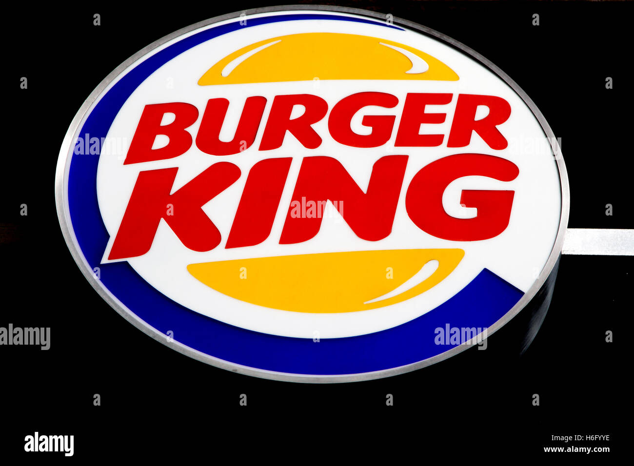 Burger King Logo On Black Background Stock Photo Alamy Burger King Logo On Black Background Stock Photo Alamy