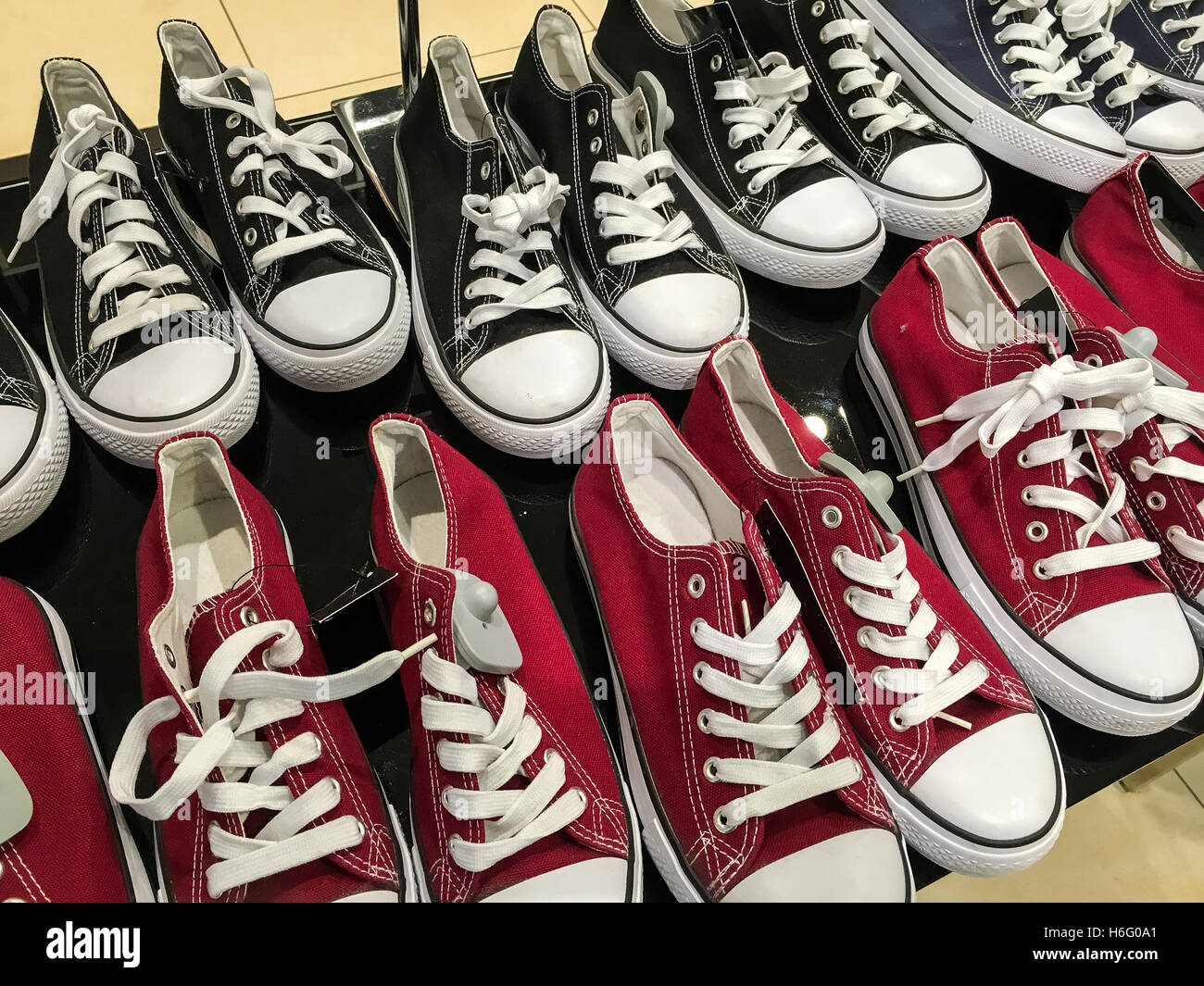 Black and red sneakers hi-res stock photography and images - Alamy