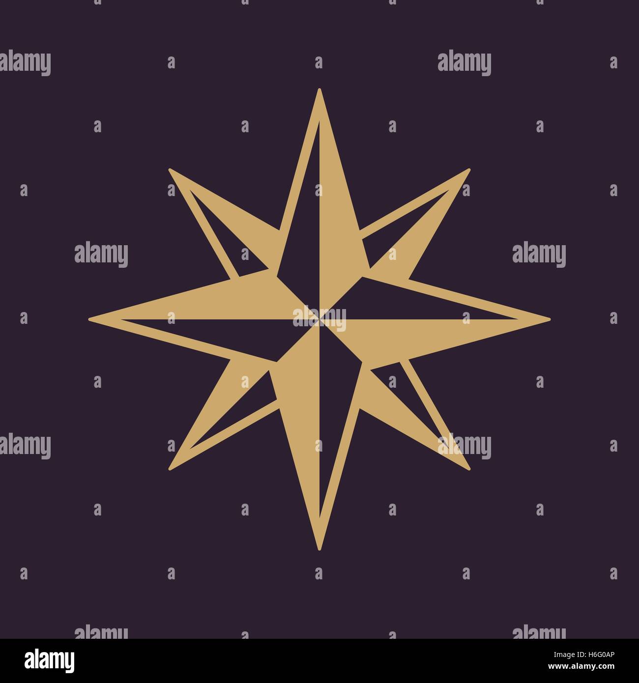 The star icon. Star symbol. Flat Stock Vector Image & Art - Alamy