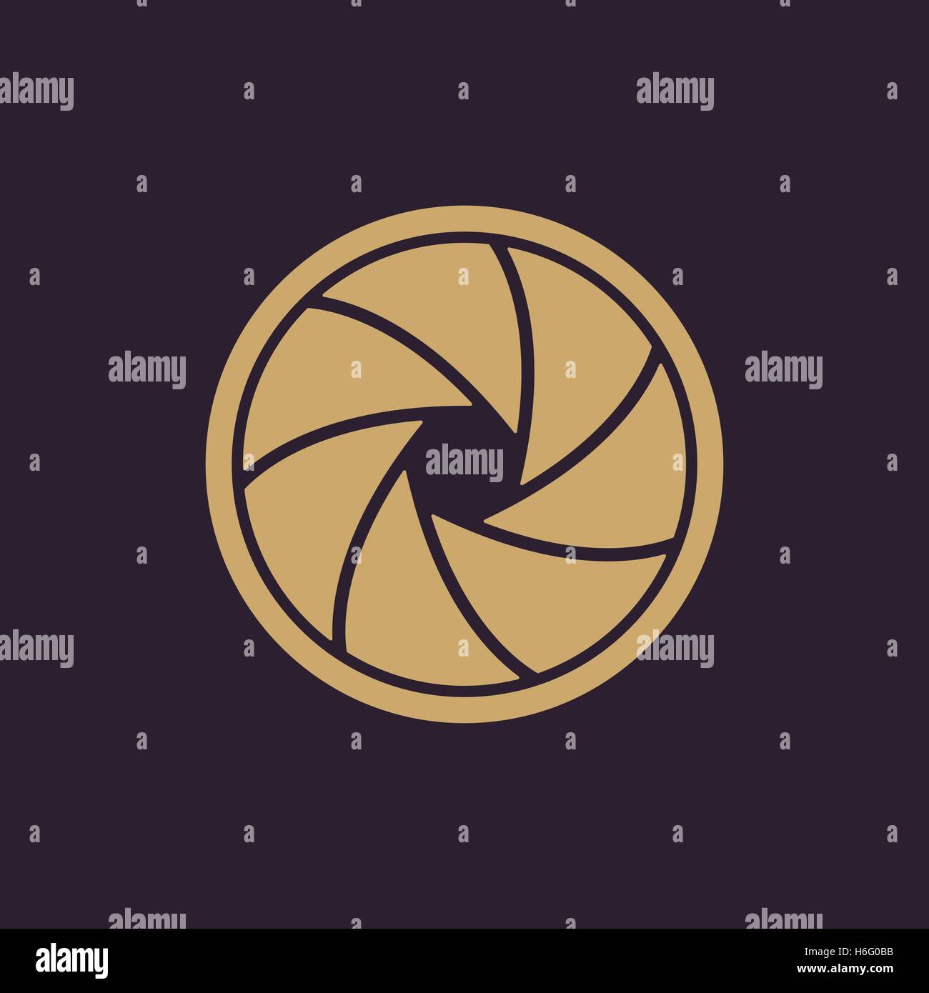 Objective lens camera front view Stock Vector Images - Alamy
