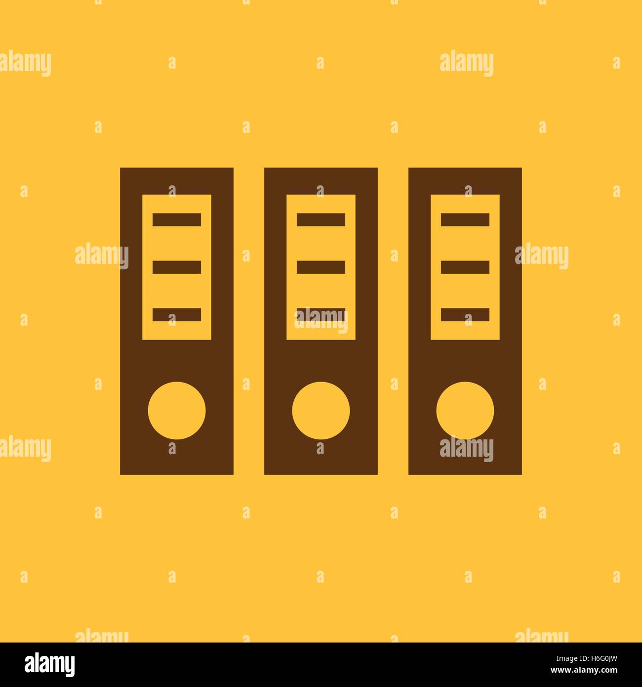 The archive folder icon. Document and data, portfolio, office symbol ...