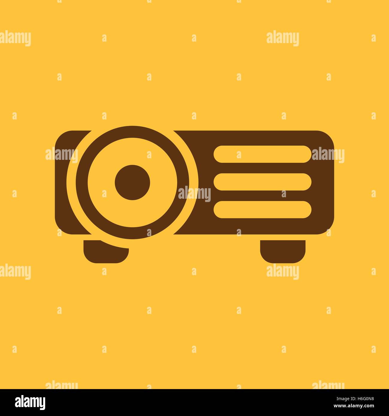 The projector icon. Presentation symbol. Flat Vector illustration Stock ...