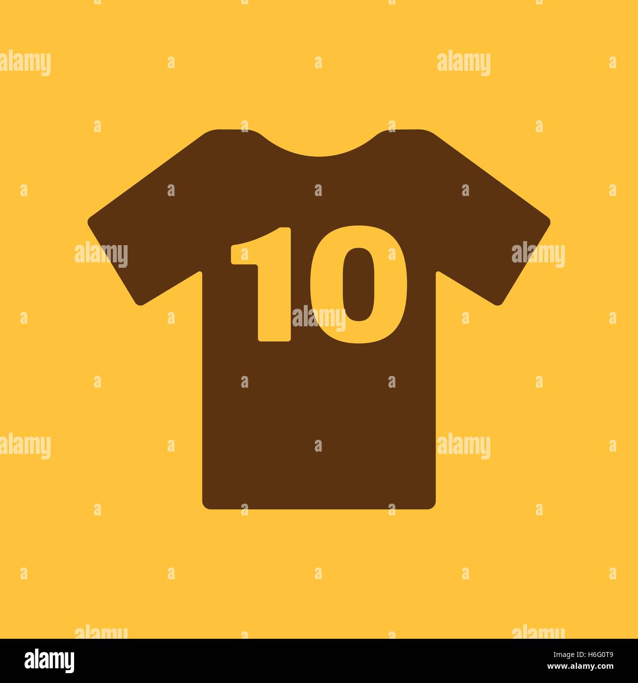 The Sports T shirt With The Number 10 Icon Shirt And Player Symbol