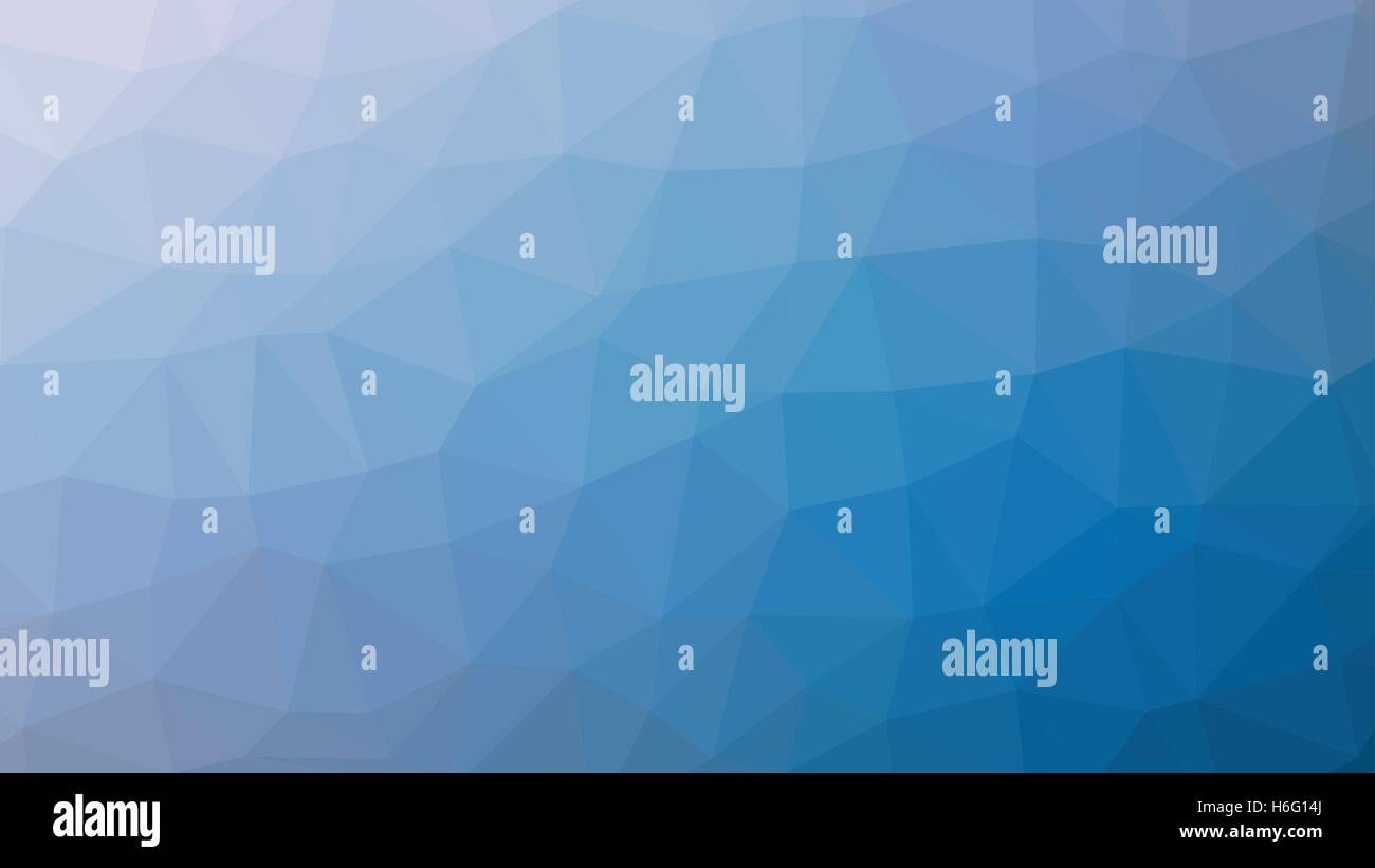 Abstract blue vector gradient lowploly of many triangles background for ...