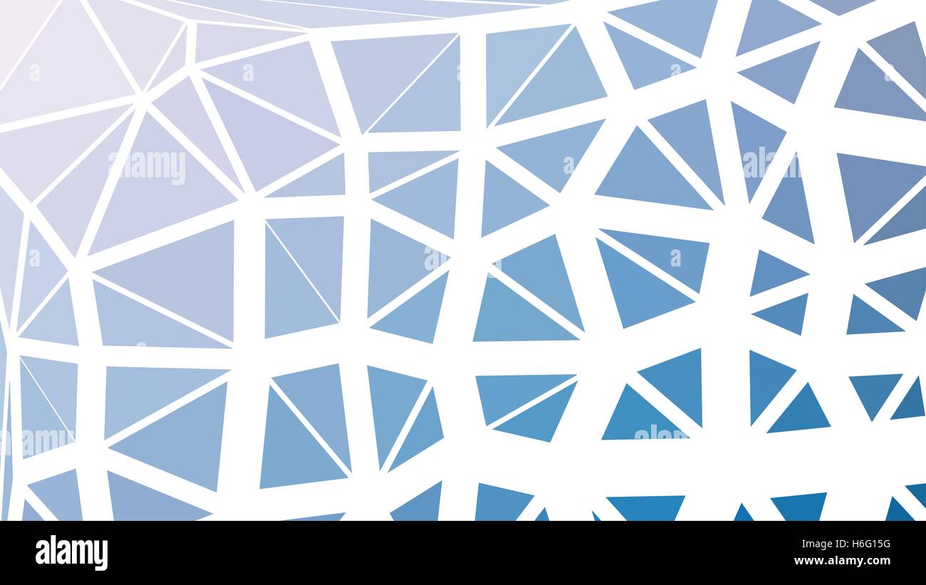Abstract blue vector gradient lowploly of many triangles background for ...