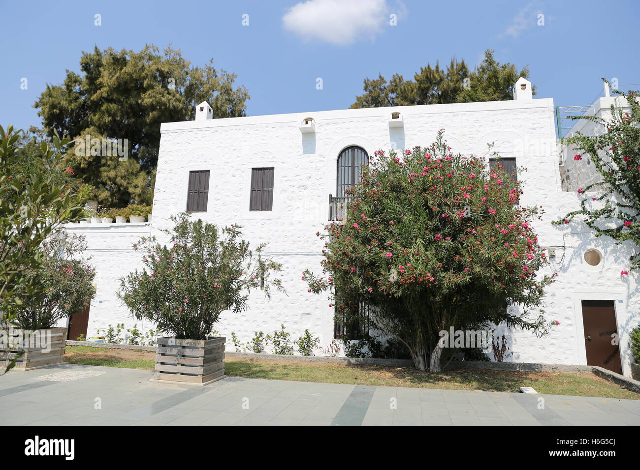 Traditional bodrum houses in bodrum hires stock photography and images