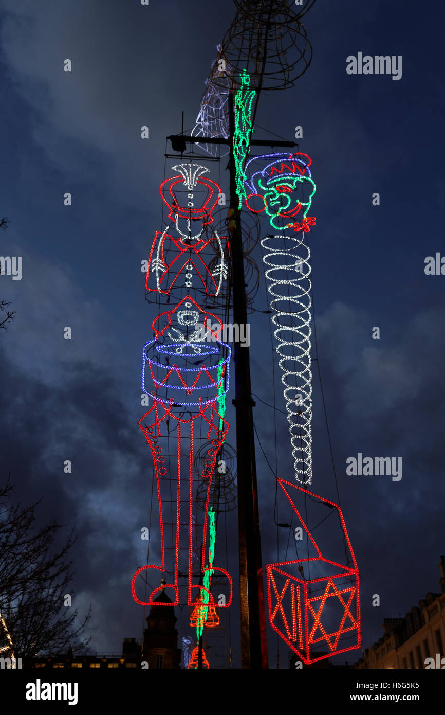 Glasgow Christmas celebration Square lights ice skating party