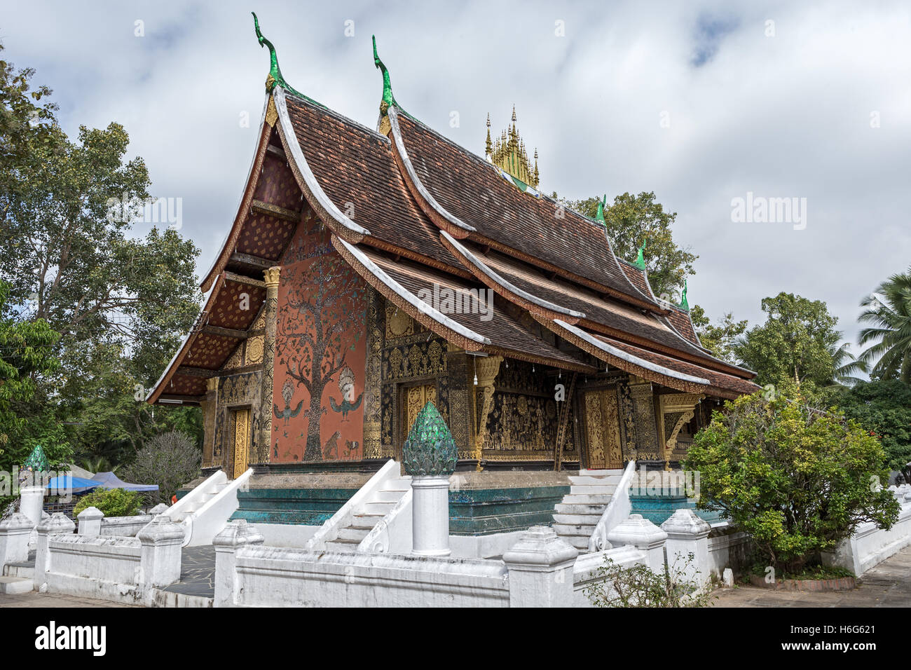 Xieng Tree Bohdi tree,tree of life,La Chapelle Rouge,The Red Chapel, Wat Xieng ...