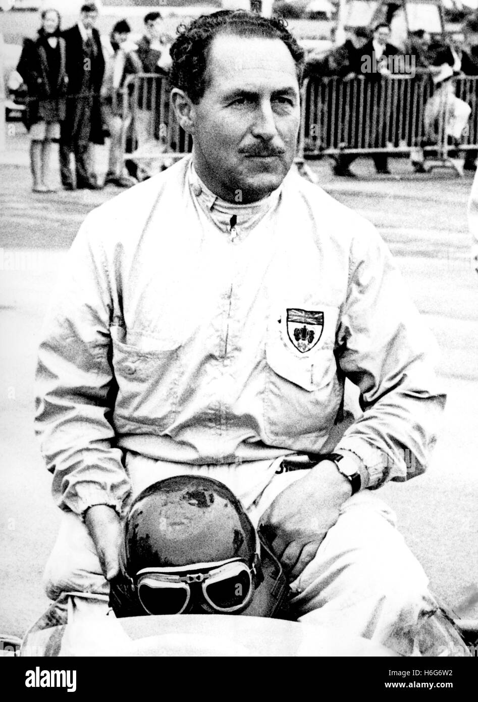 Jack Fairman  at British GP Silverstone 1957 Stock Photo
