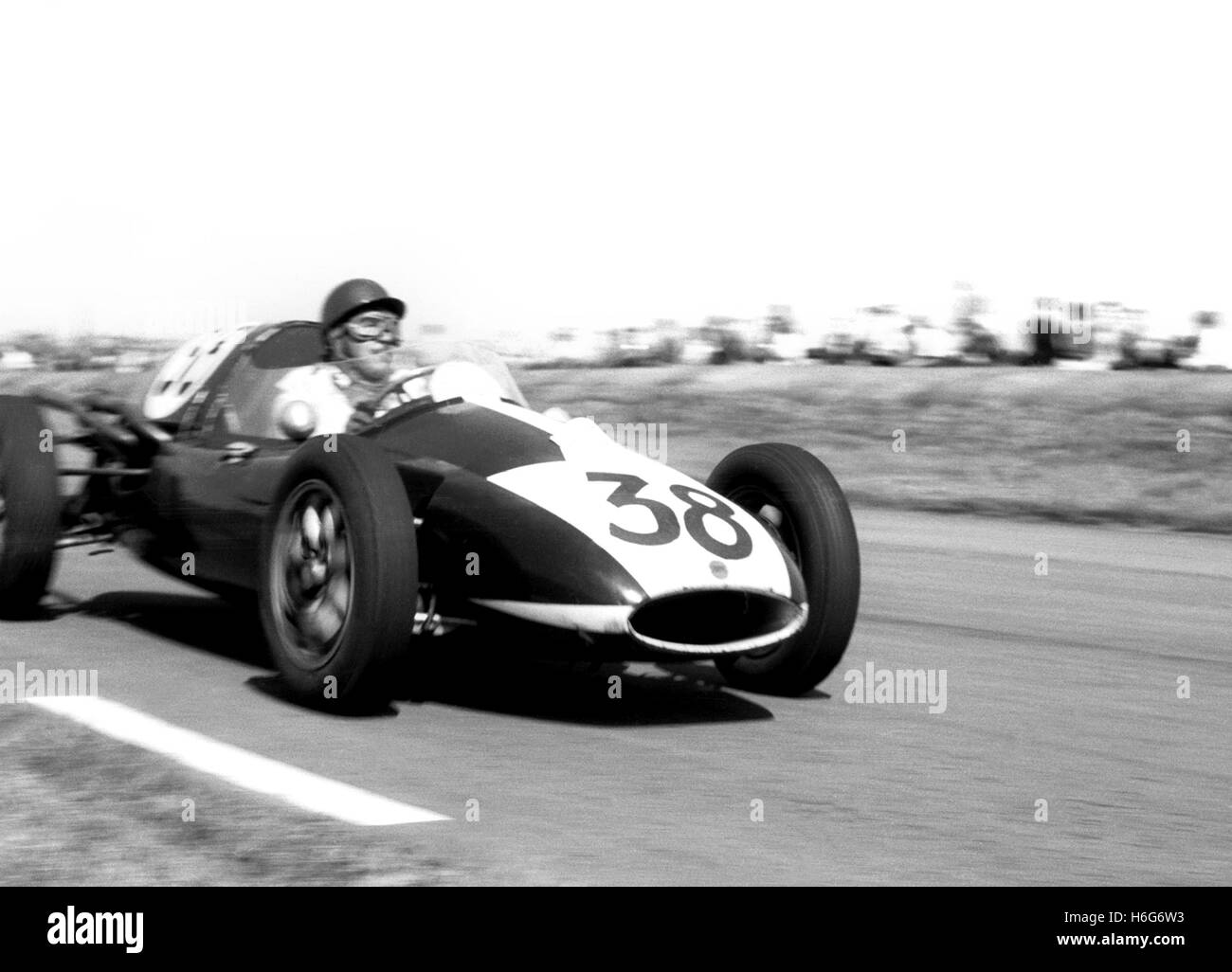 Fairman at Aintree in a Cooper T43 DNF 1959 Stock Photo
