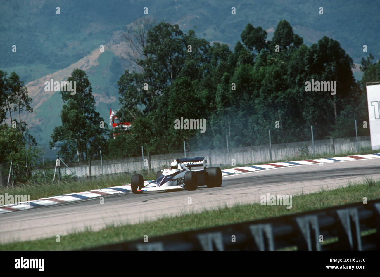 Riccardo Patrese Brabham BMW - Brazilian GP 1982 Stock Photo