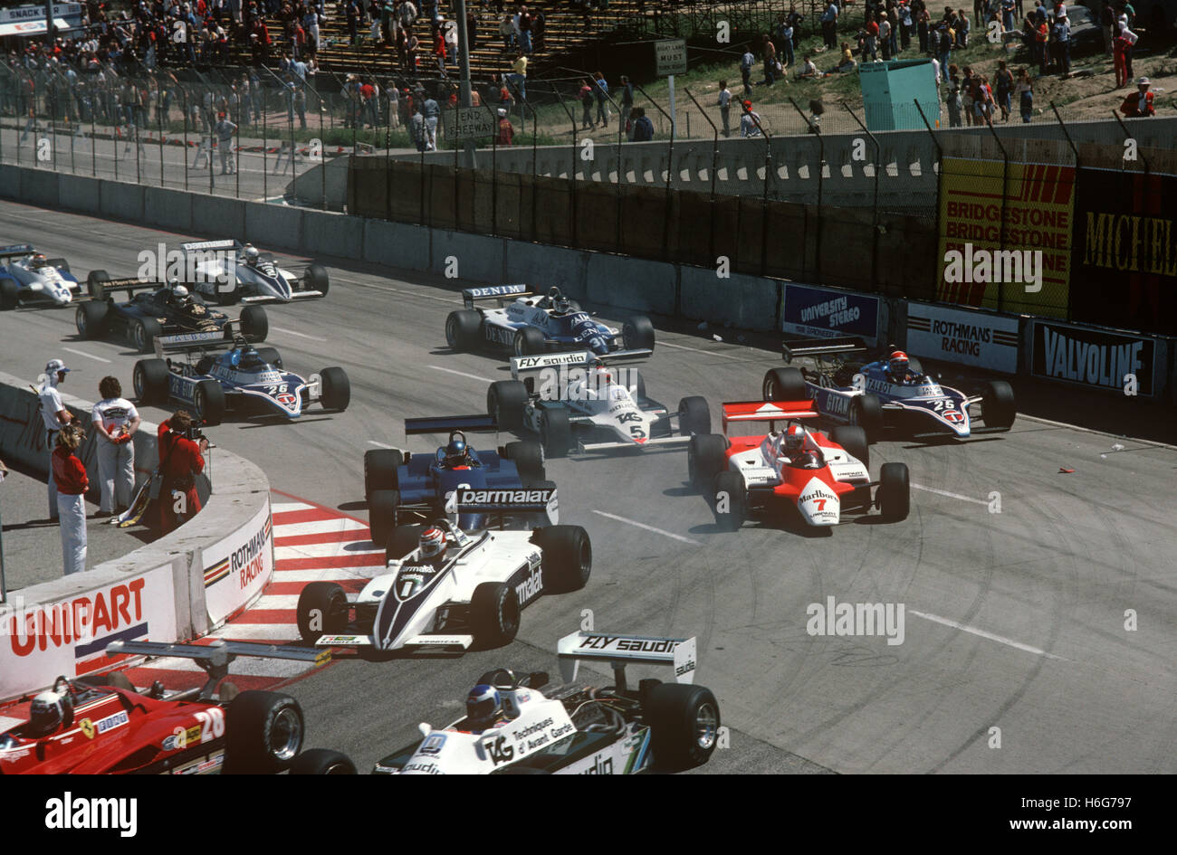 1982 US GP West, Long Beach Stock Photo