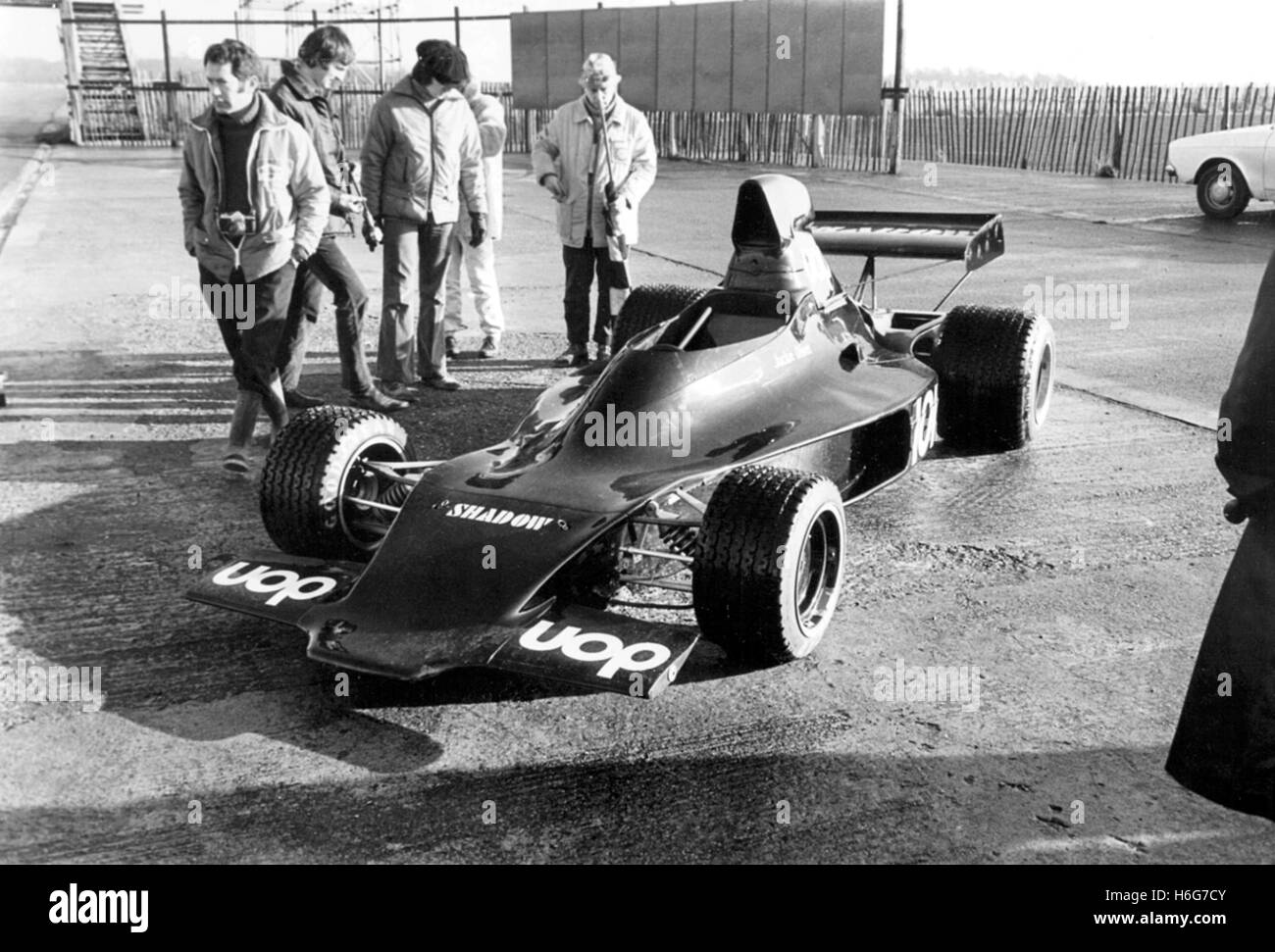UOP SHADOW LAUNCH SILVERSTONE SOUTHGATE IN CAP 1973 Stock Photo