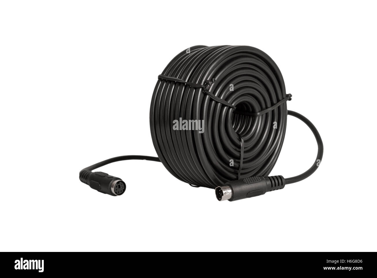 Electronic collection coaxial cables with PS2 connectors for security cameras (CCTV) isolated