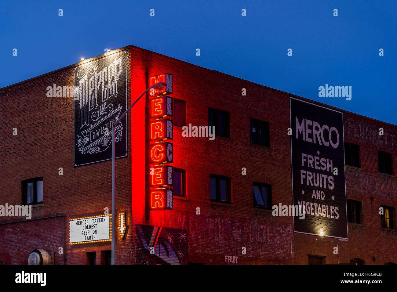 Mercer Tavern, Edmonton, Alberta, Canada. Stock Photo