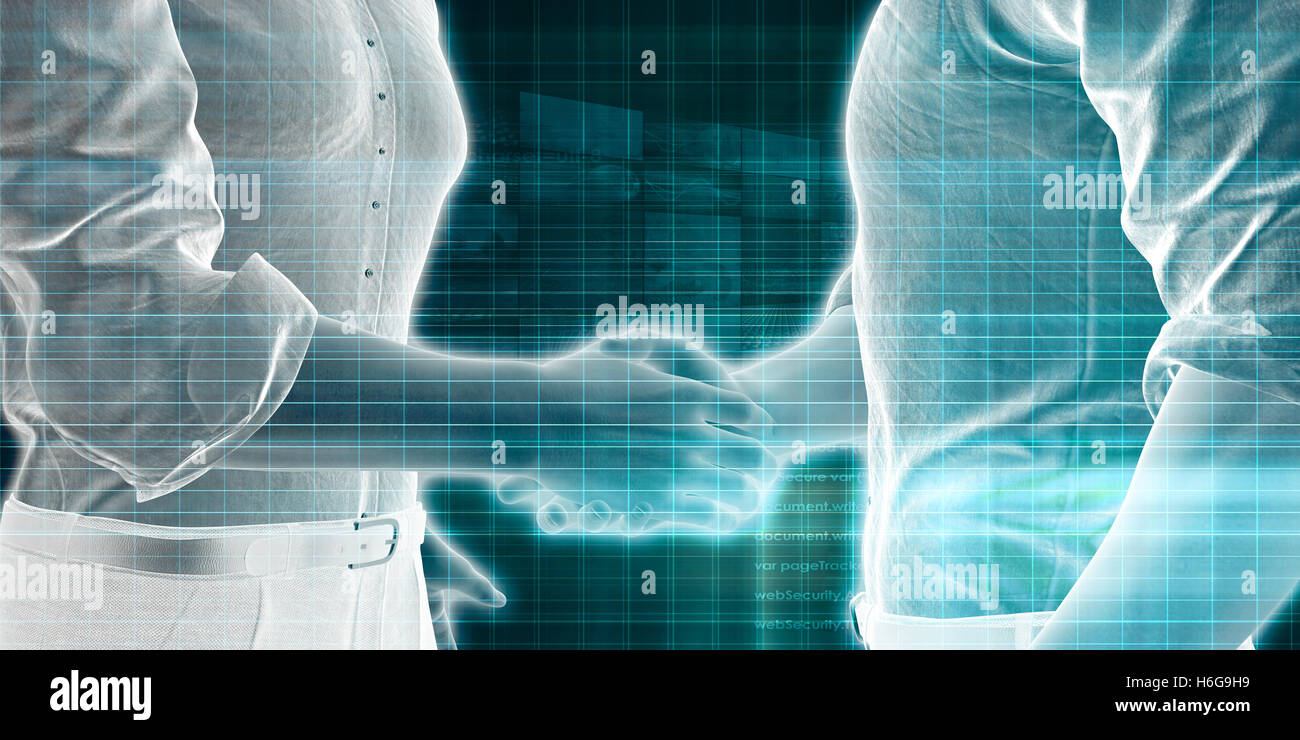 Business Handshake Abstract with Futuristic Background Art Stock Photo ...