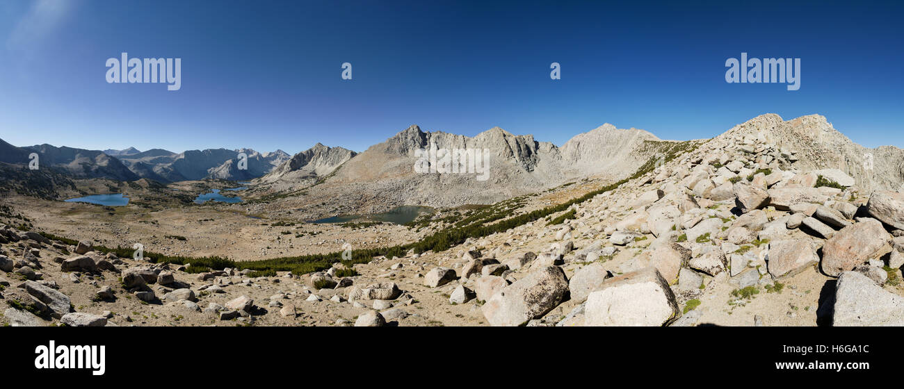 Panorama of Pioneer Basin in the Sierra Nevada of California