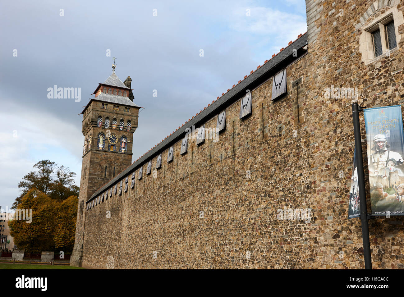 Cardiff castle clock tower hires stock photography and images Alamy