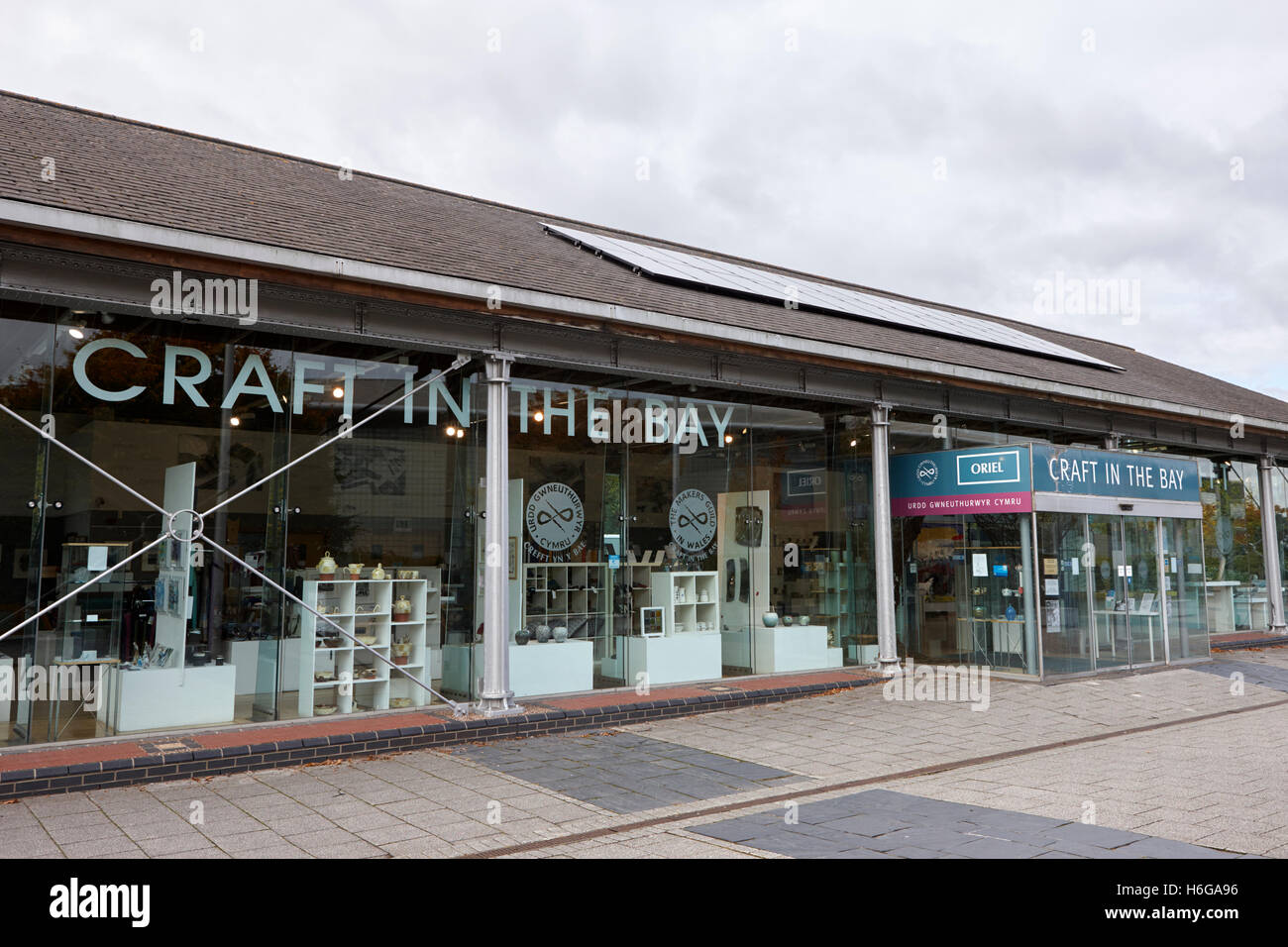 craft in the bay gallery operated by the makers guild in wales Cardiff Wales United Kingdom Stock Photo