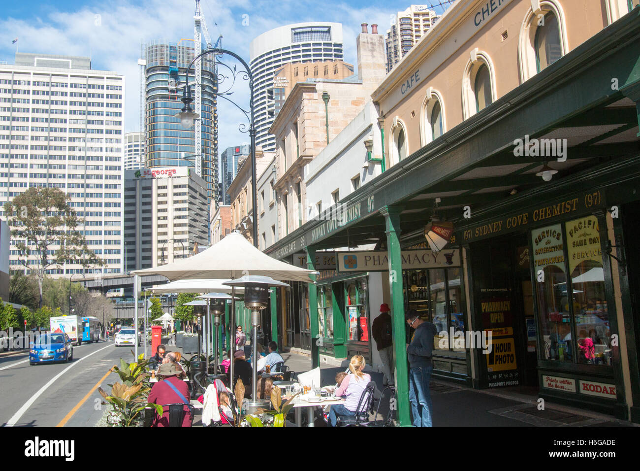 Historic Rocks area of Sydney on George street, new south wales ...
