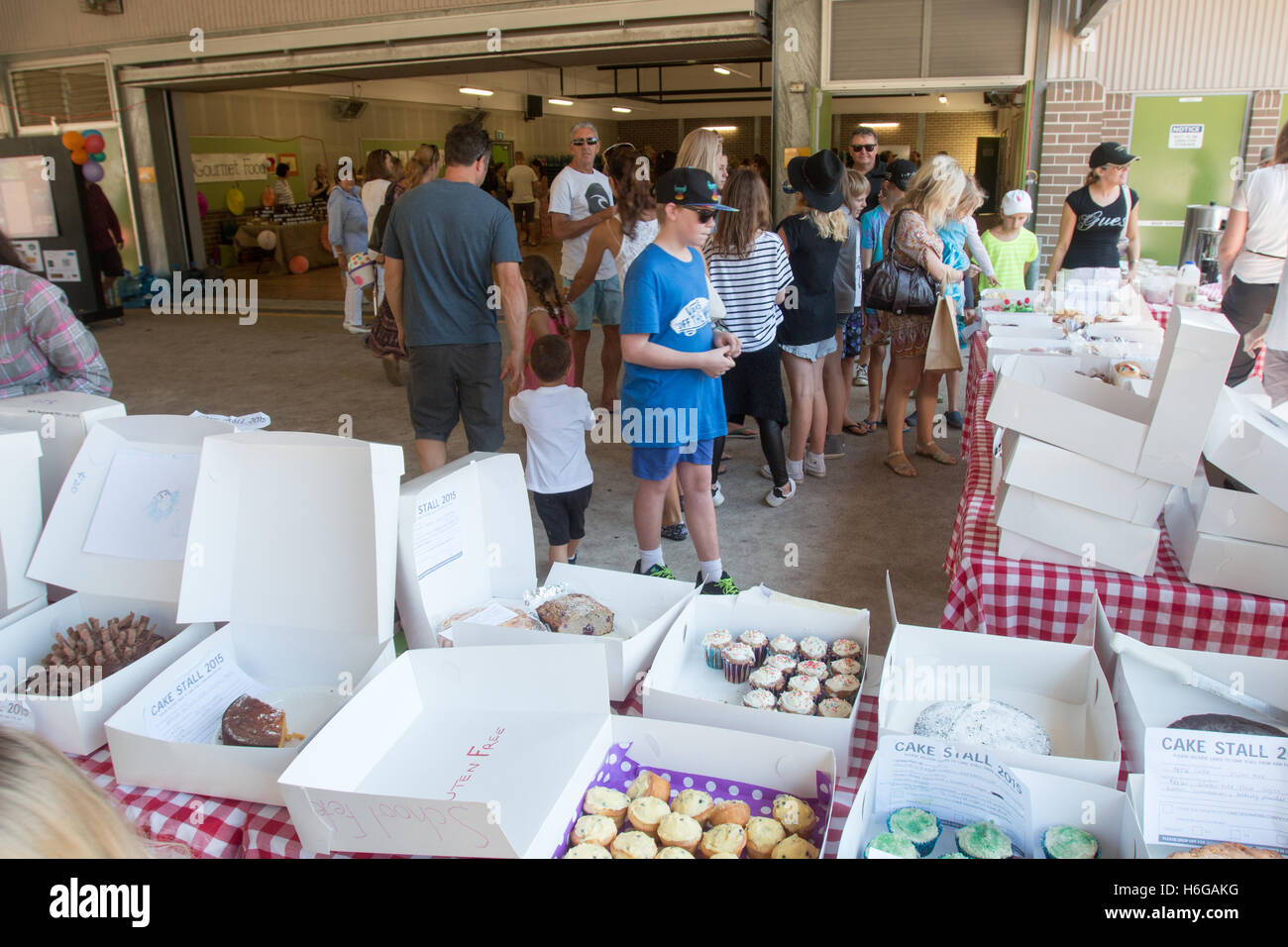 Australian school fete fair market in Sydney, NSW, Australia Stock Photo