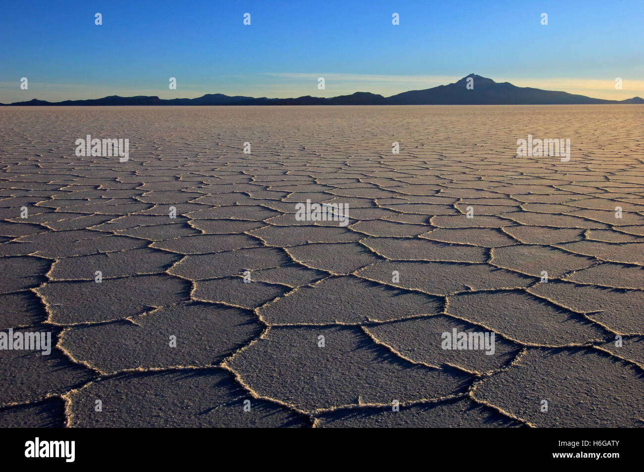 Salar de Uyuni, salt lake, Bolivia, sunset Stock Photo Alamy