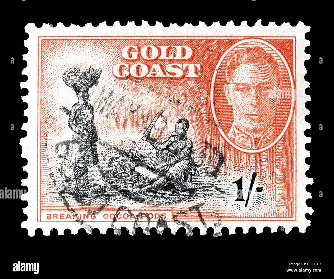 Gold Coast stamp 1952 Stock Photo - Alamy