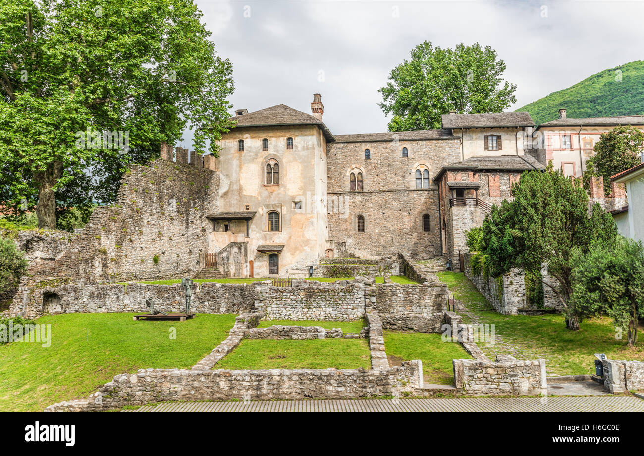 Castello Visconteo, Locarno, Ticino, Switzerland Stock Photo