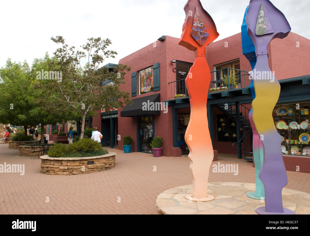 Artwork uptown Sedona Arizona USA Stock Photo