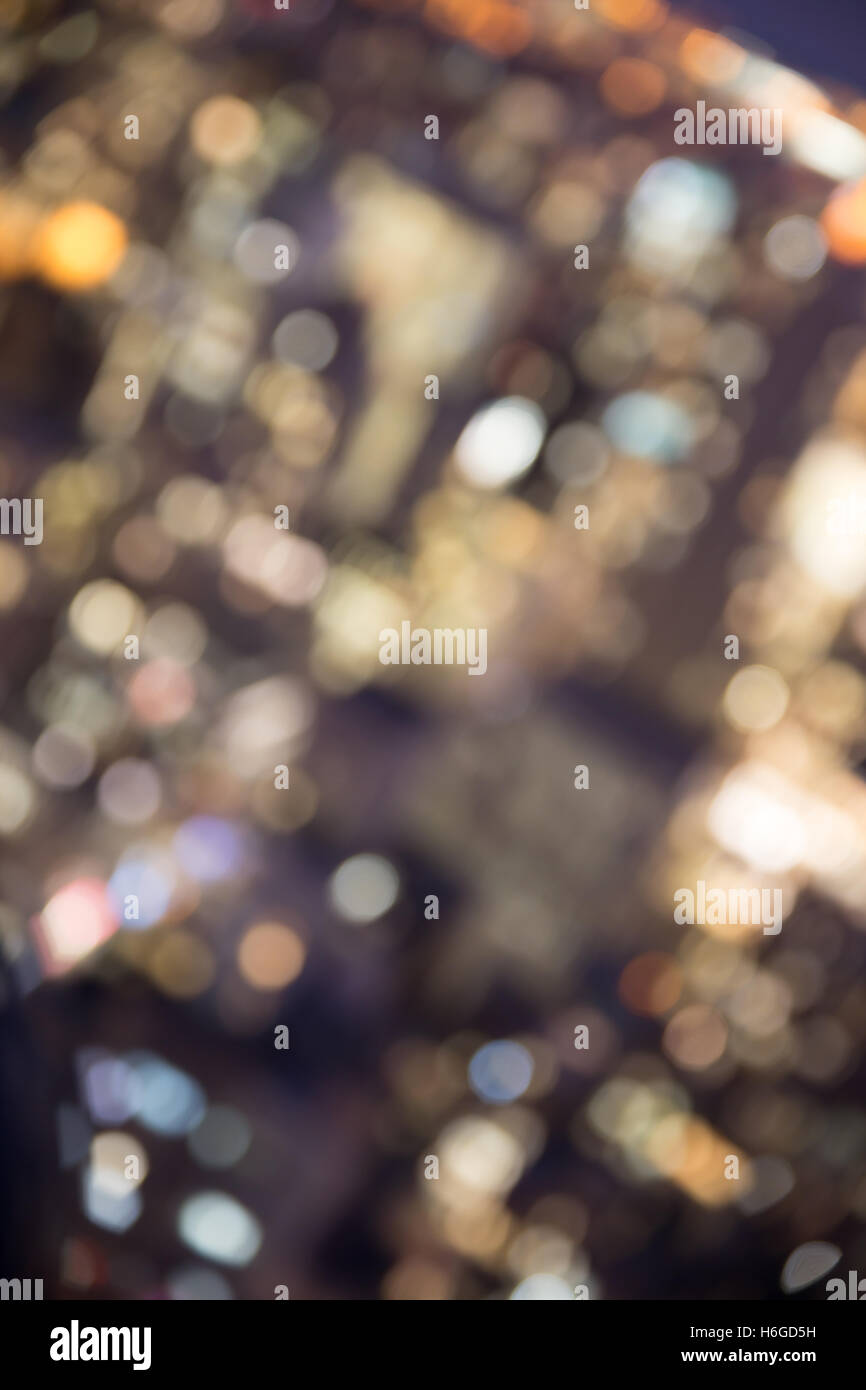Abstract blur of New York City lights at night Stock Photo - Alamy