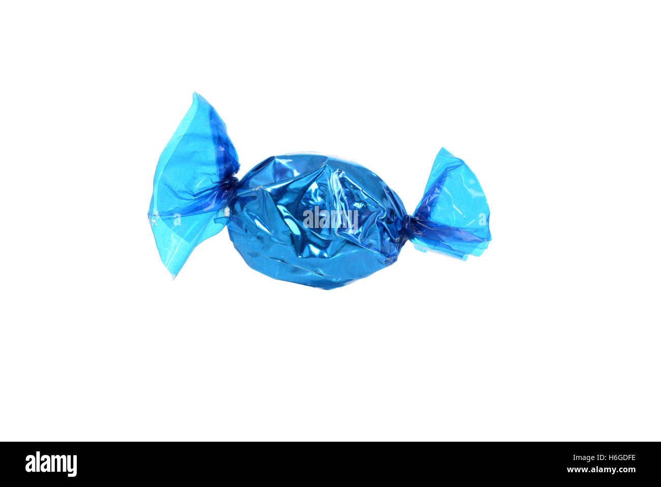 blue wrapped candy Stock Photo - Alamy