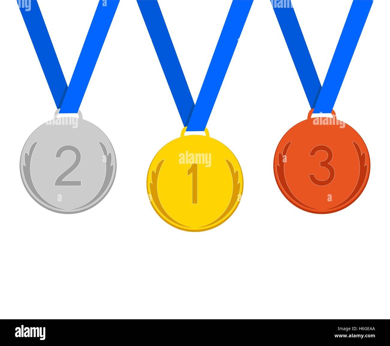 Set Of Medals Stock Vector Image Art Alamy