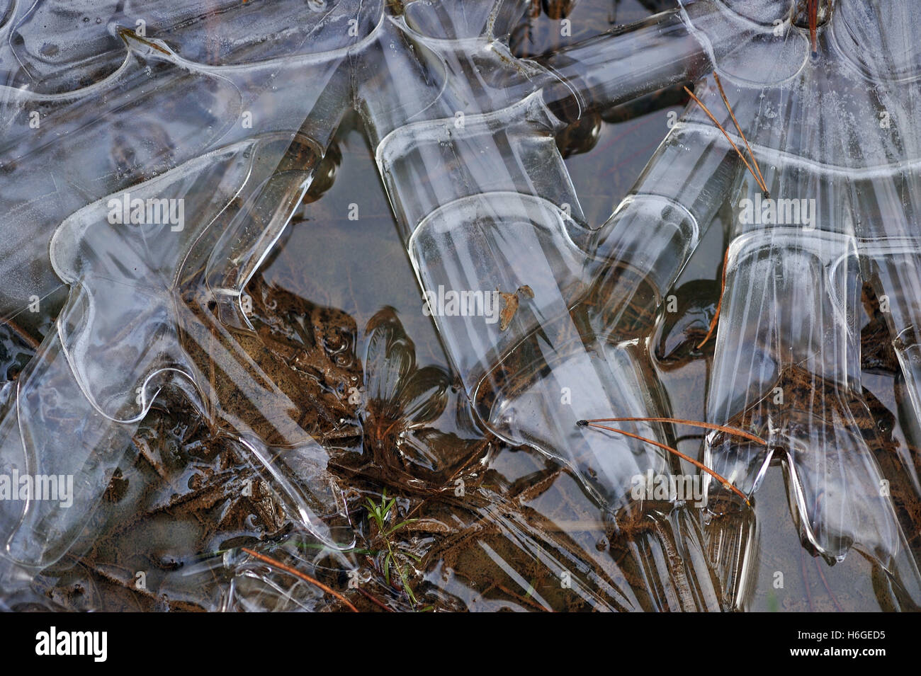 Frozen ground close up. Background Stock Photo - Alamy