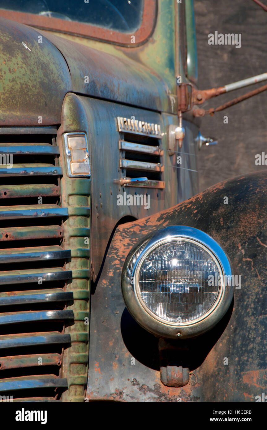 International Harvester truck, Great Oregon Steam-Up, Antique Powerland, Brooks, Oregon Stock Photo