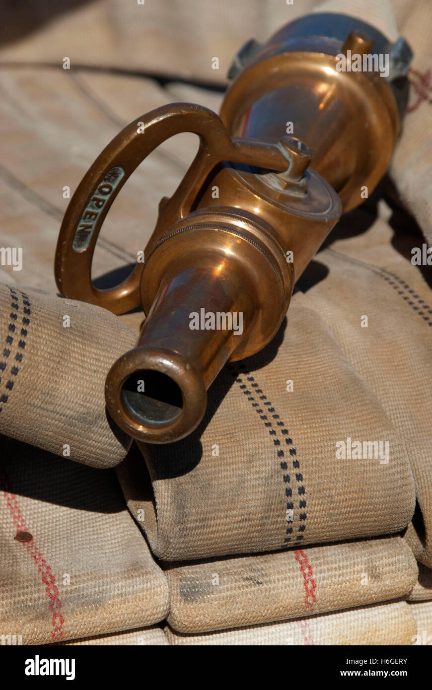 Antique fire hose hi-res stock photography and images - Alamy