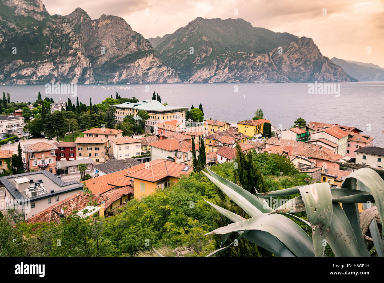 Panorama Of Torbole A Small Town On Lake Garda Italy Stock Photo Alamy Panorama Of Torbole A Small Town On Lake Garda Italy Stock Photo Alamy